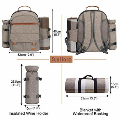 sunflora picnic back pack