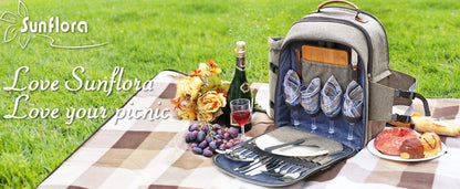 sunflora picnic back pack